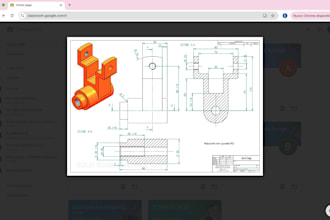 2d or 3d mechanical drawing using shaper3d or solid edge