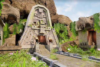 realistic unreal engine 3d game environment 3d game terrain vr ue5 environment