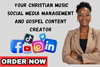 be your christian music social media management and gospel content creator
