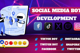 write powerful bot scripts for x, twitter, instagram, tiktok, youtube, twitch