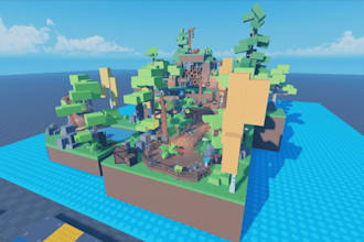 be roblox game developer,roblox builder, obby game, tycoon roblox,map design,vfx