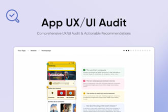 perform a detailed UX UI audit of your app