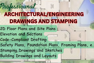 be draftsman, architect for your foundation house plan commercial architecture