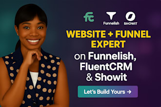 setup wix,stanstore,leadpages,funnelish,showit,fluentcrm funnels with automation