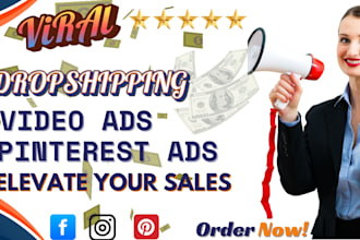 create shopify dropshipping pinterest video ads traffic