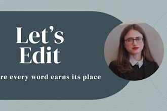 edit a personal statement or statement of purpose for any graduate program