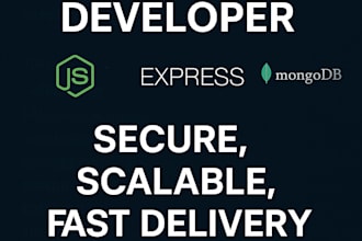 develop secure and scalable backend apis using nodejs and mongodb