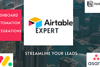 setup your airtable databases, zapier, notion com and forms