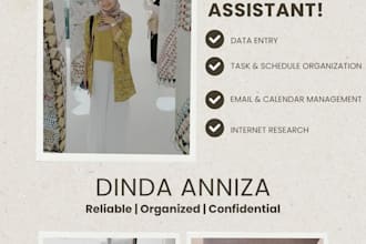 handle data entry, email management, and admin support