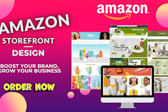 create a professional amazon storefront design and brand store setup, amazon