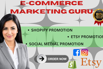 do tiktok etsy shopify store promote manage ecommerce marketing to boost sales
