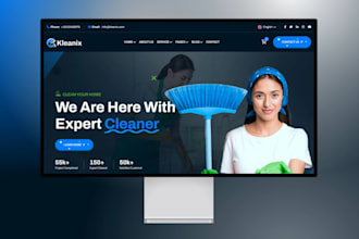build cleaning service website, house, office cleaning, booking koala website