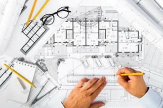 draft architectural plans structural drawings and precise calculations