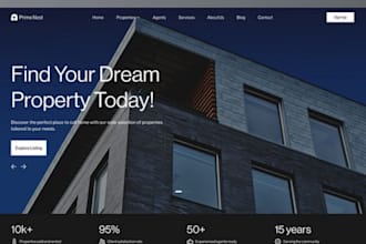 design real estate investor landing page website, investment landing page