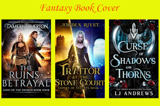 design fantasy book cover in 3 hours