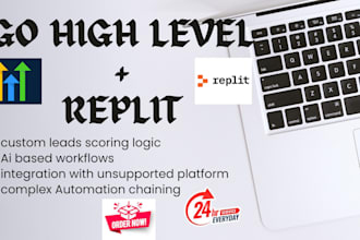 create custom gohighlevel automation using replit and API