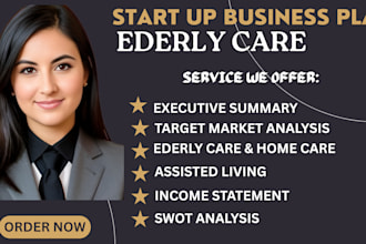 create home care business plan, ederly care,start up business plan,living assist