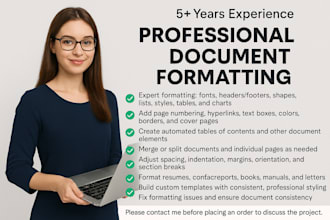 format and design your document