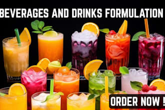 formulate beverages, energy drink, juice shake, smoothie and soft drinks