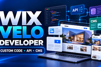 be your wix velo developer for custom wix studio features and apis