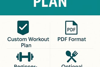 create a custom workout plan and meal program