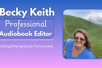 perform a meticulous and polished edit of your audiobook