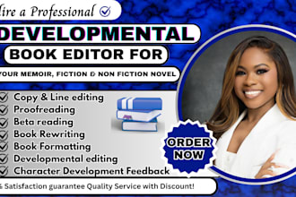 proofread, format and developmental edit memoir fantasy fiction novel, thriller