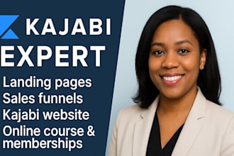 kajabi landing page, sales funnels, kajabi online course and memberships