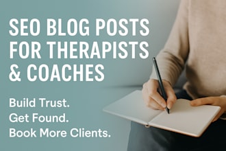 write an SEO blog post for your mental health therapy or coaching website