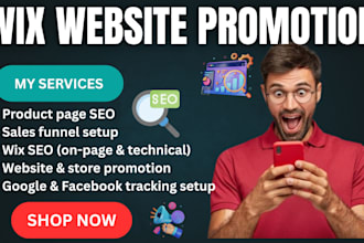 do wix website promotion SEO online store marketing sales funnel