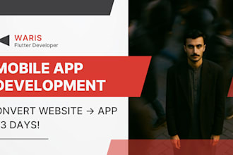 convert the website to IOS and android app mobile app xcode