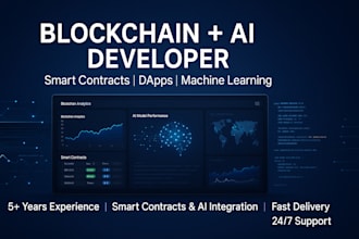 develop custom blockchain dapps with ai integration