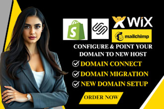 point your domain to wix squarespace shopify mailchimp godaddy any ecommerce