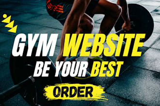 build professional modern gym website fitness website for personal trainer
