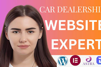 build modern car rental and sales website for dealership and auto businesses