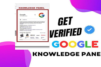build perfect and verified google knowledge panel for personal, brand, business