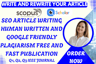 write rewrite publish article in top scopus q1 q2 q3 q4 indexed journal