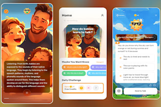 develop ai kids learning app, a kid game learning app educational app for kids