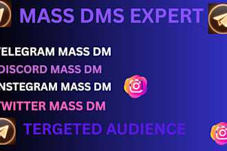 send telegram mass dm, ig, fb, crypto website, twitter mass dm to 50m follower