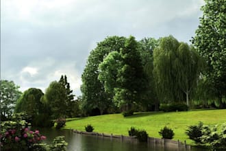 design render garden, landscape parks ,dog parks, backyard, swimming pool, patio
