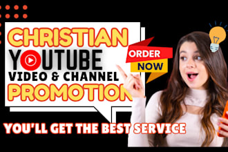 do organic USA christian youtube video, channel promotion outreach