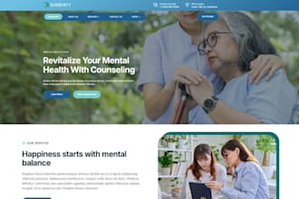 design mental health website therapy counselling wellness seo mental website