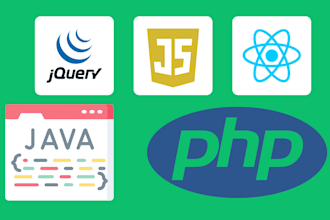 do html css php react js java programming web application