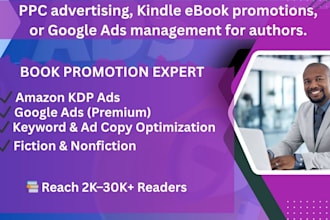 promote your book with amazon KDP ads, google ads, and free ebook campaigns