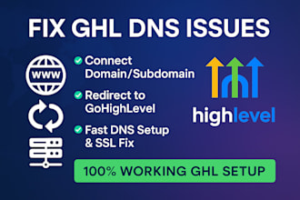 connect, research, redirect domain, subdomain to gohighlevel, fix ghl dns issues