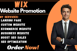 promote your wix website with SEO, sales funnel, and online marketing