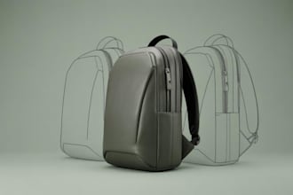 design bag in clo3d and handbag, backpack factory fashion tech pack, accessory