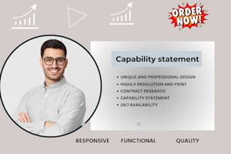 design an effective capability statement within 9hours