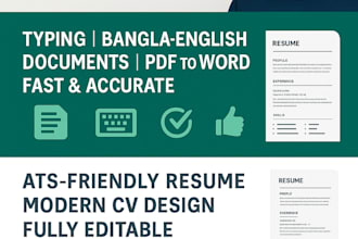 design, write, and retype your CV or resume
