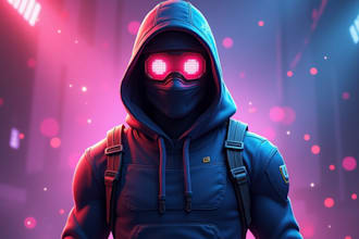 create a custom fortnite uefn profile picture with epic gamer style